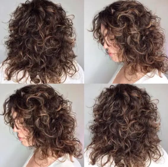 Curly Shag for Medium Length Hair