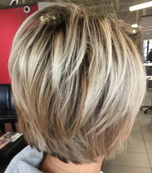 Professional Short Highlighted Shag