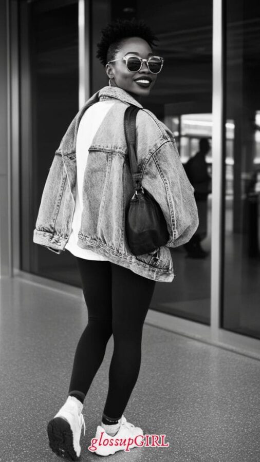 Chic Casual airport outfit idea