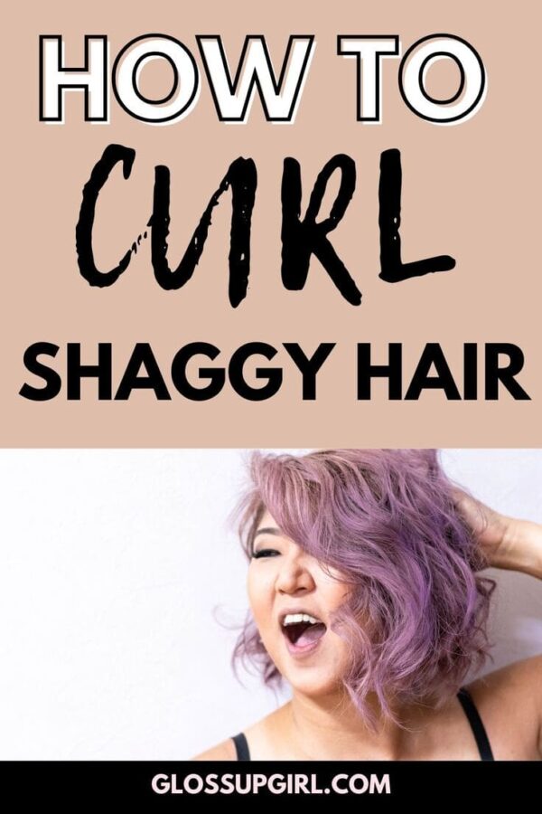 how to curl short shaggy hair 