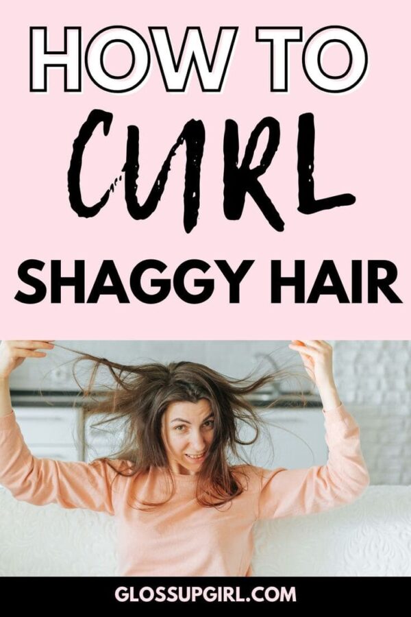 how to curl short shaggy hair 