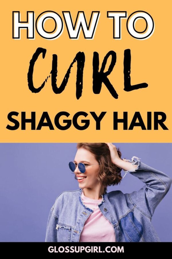 how to curl short shaggy hair 