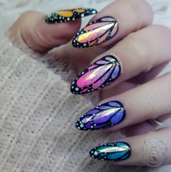 Butterfly Wings press on nails