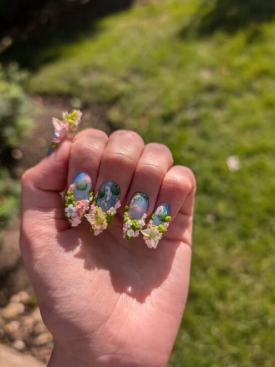 Fairy Garden press on nails