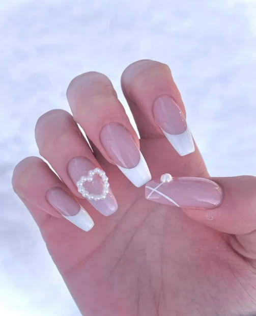 Cute Heart Nails