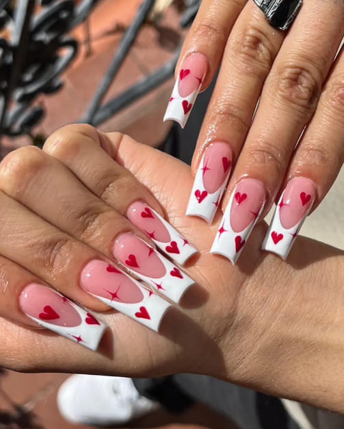 Valentine’s Day Heart Nail Set