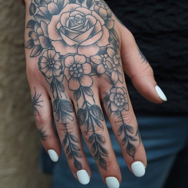 hand tattoo idea