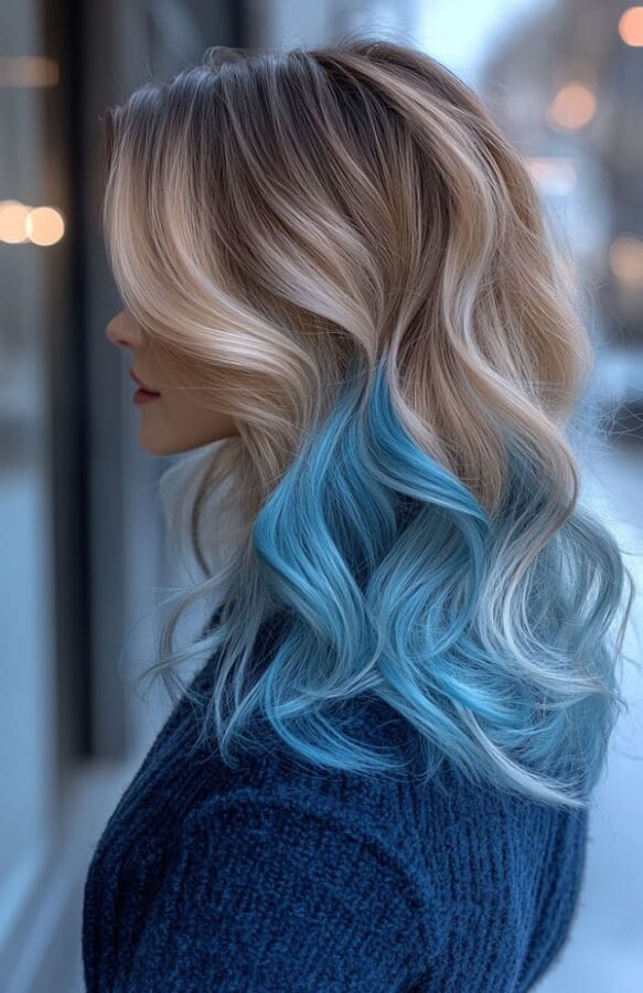 dip dyed hairstyle