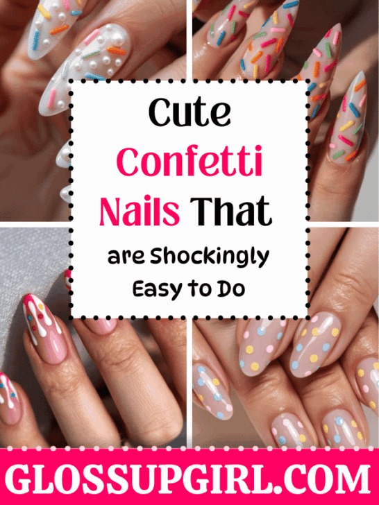 DIY Confetti Manicure