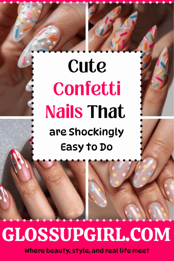DIY Confetti Manicure