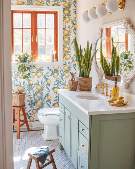 A Small Bathroom With Big Style